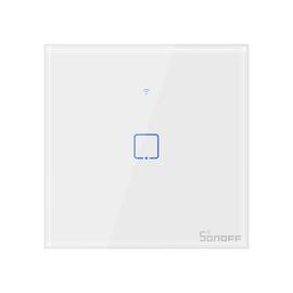 Sonoff T1EU1C-TX 1 csatornás Touch Light Switch Wi-Fi + 433Mhz fali érintőkapcsoló