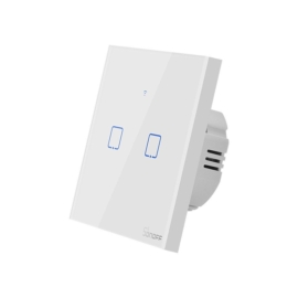 Sonoff T0EU2C-TX 2 csatornás Touch Light Switch Wi-Fi fali érintőkapcsoló