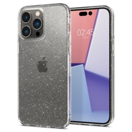 Spigen Liquid Crystal Glitter tok - Apple iPhone 14 Pro - áttetsző