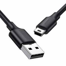 Ugreen US132 USB - mini-USB kábel 1,5m - fekete