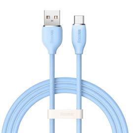 Baseus Jelly USB - USB-C 100W 1,2m kábel - kék