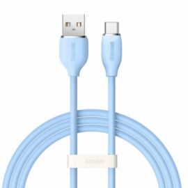 Baseus Jelly USB - USB-C 100W 1,2m kábel - kék