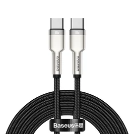 Baseus Cafule Metal USB-C - USB-C 100W 2m kábel - fekete