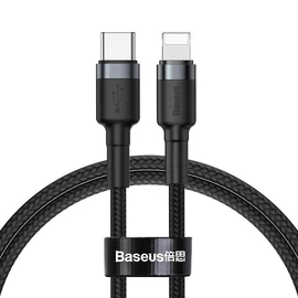 Baseus Cafule USB-C - Lightning QC3.0 18W 1m kábel - fekete