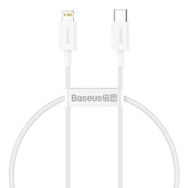 Baseus Superior USB-C - Lightning 20W PD 25cm kábel - fehér