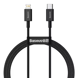 Baseus Superior USB-C - Lightning 20W PD 1m kábel - fekete