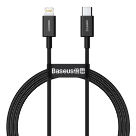 Baseus Superior USB-C - Lightning 20W PD 1m kábel - fekete