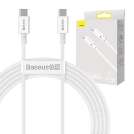 Baseus Superior USB-C - USB-C 100W 2m kábel - fehér