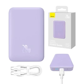 Baseus Magnetic Mini MagSafe 10000mAh 20W Power Bank - lila