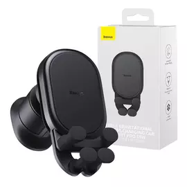 Baseus Stable Pro autós telefon tartó 15W vezeték nélküli töltéssel szellőzőnyílásba - fekete