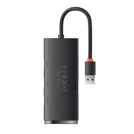 Baseus Lite  4 az 1-ben USB - 4xUSB 3.0 HUB 25cm - fekete