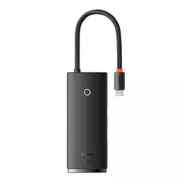 Baseus Lite USB-C - 3xUSB 3.0 + USB-C + HDMI HUB - fekete
