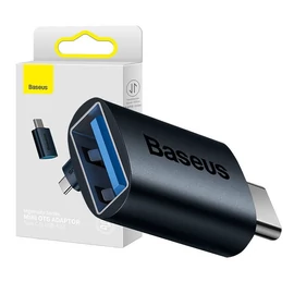 Baseus Ingenuity USB-C - USB OTG adapter - sötétkék