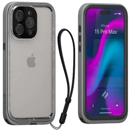 Catalyst Total Protection Case Titanium Gray vízálló tok - Apple iPhone 15 Pro Max - fekete-szürke