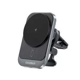 Choetech T206-F mágneses autós telefon tartó és 15W MagSafe töltő szellőzőnyílásba - fekete