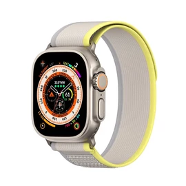 Dux Ducis Strap YJ Version Sport Velcro szíj - Apple Watch 42 / 44 / 45 / 49mm - sárga-bézs