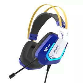 Dareu EH732 USB RGB gamer mikrofonos fejhallgató - kék