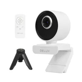 Delux DC07 intelligens webkamera mozgáskövető funkcióval és beépített mikrofonnal, 2MP, 1920x1080p - fehér