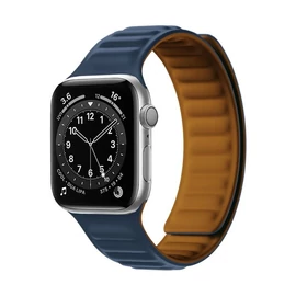 Mágneses okosóra szíj - Apple Watch 7/8 45mm - kék-barna