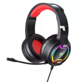 Havit GAMENOTE H2233D RGB gamer mikrofonos fejhallgató - fekete-piros