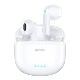 Joyroom TWS vezeték nélküli headset töltőtokkal, ENC,  vízálló IPX4,  Bluetooth 5.3 - fehér