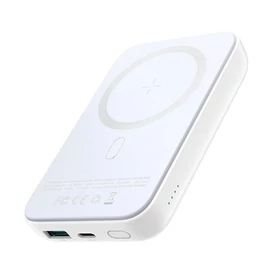 Joyroom JR-W020 10000mAh 20W PD QC 15W MagSafe kompatibilis Power Bank - fehér