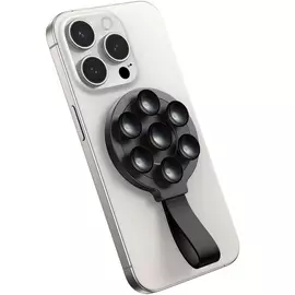Joyroom JR-ZS393 mágneses MagSafe telefon tartó tapadókoronggal üvegre, fém felületre, márványra - fekete