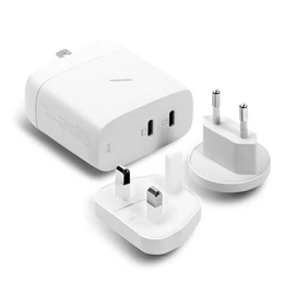 Native Union Fast GaN 2xUSB-C PD 67W hálózati gyorstöltő - fehér