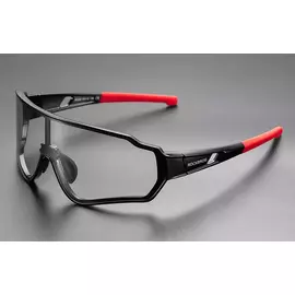Rockbros 10161 fotokróm kerékpáros szemüveg - fekete/piros