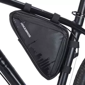 Rockbros B39-2 1,5L vízálló biciklis táska váz alá fényvisszaverővel - fekete