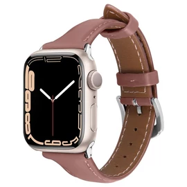 Spigen Kajuk Watch Band valódi bőr szíj - Apple Watch 41mm/40mm/38mm - rózsaszín