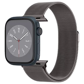 Spigen Metal Fit mágneses szíj - Apple Watch 49mm/45mm/44mm/42mm - grafitszürke