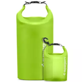 Spigen Aqua Shield A630 Dry Bag 20L + 2L vízálló táska szett - zöld
