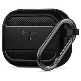 Spigen Rugged Armor tok - Apple  AirPods Pro 1/2/3 - fekete