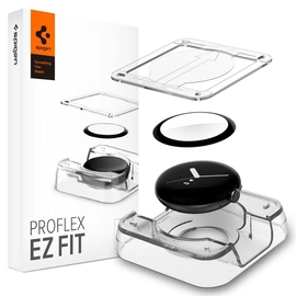Spigen Film ProFlex EZ Fit kijelzővédő fólia fekete kerettel - Google Pixel Watch - 2db
