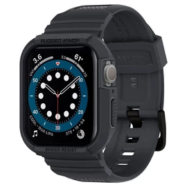 Spigen Rugged Armor Pro Apple Watch 44mm védőburkolat és szíj - szénszürke