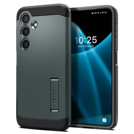 Spigen Tough Armor Abyss Green tok - Samsung Galaxy S24 - sötétzöld