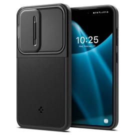 Spigen Optik Armor tok - Samsung Galaxy S24 - fekete