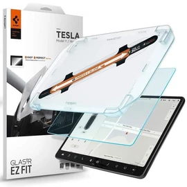 Spigen GLAS.tR EZ Fit Anti-Glare kijelzővédő - Tesla Model Y / Model 3