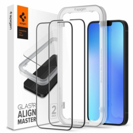 Spigen Apple iPhone 14 Plus / 13 Pro Max Glass tR Align Master edzett üveg kijelzővédő felhelyező kerettel (2db)