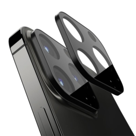 Spigen Apple iPhone 13 Pro / 13 Pro Max tR Optik hátsó kameravédő üveg - fekete (2db)