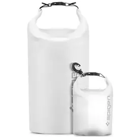 Spigen Aqua Shield A630 Dry Bag 20L + 2L vízálló táska szett - fehér