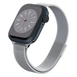 Spigen Metal Fit fém okosóra szíj - Apple Watch 41mm/40mm/38mm - ezüst