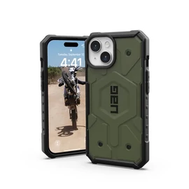 UAG Pathfinder MagSafe Olive Drab tok - Apple iPhone 15 - sötét olivazöld