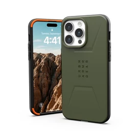 UAG Civilian MagSafe Olive Drab tok - Apple iPhone 15 Pro Max - sötét olivazöld