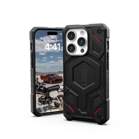 UAG Monarch Pro MagSafe tok - Apple iPhone 15 Pro - kevlar fekete