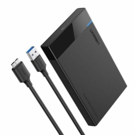 Ugreen US221 HDD SSD SATA 2,5'' USB 3.2 Gen1 külső ház + micro-USB 3.0 kábel - fekete