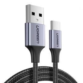 UGREEN US288 USB - USB-C QC3.0 2m kábel alumínium csatlakozóval - fekete