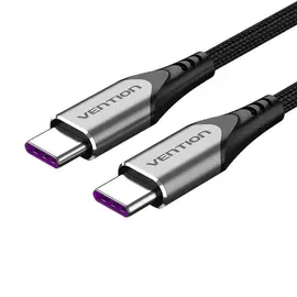 Vention TAEHF USB-C - USB-C PD 5A 1m szövet kábel - fekete