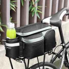 Wozinsky hátsó csomagtartóra rakható biciklis táska vállpánttal 6L - fekete